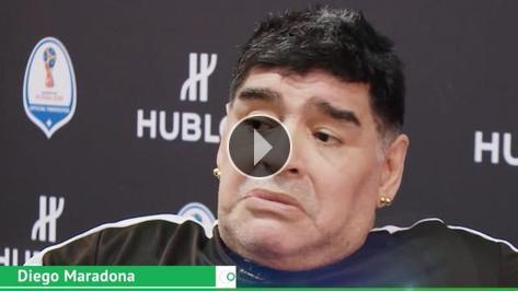 Maradona: \'Arjantin favori deil nk...\' Videosu