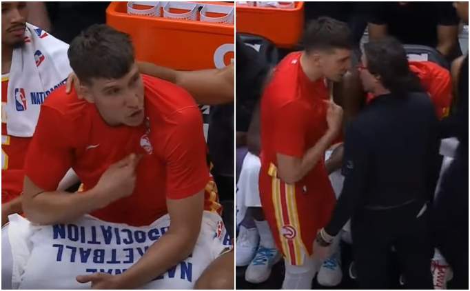 Bogdanovic ile koçu Snyder arasında gergin anlar! NBA Haberleri