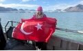 Deniz Kayadelen, Kuzey Kutbu'nda y�zen ilk T�rk oldu
