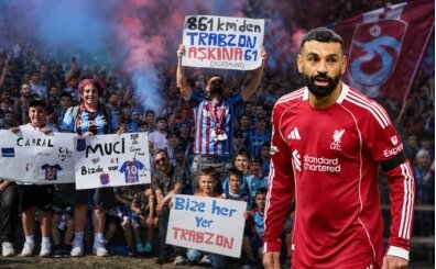 Trabzon taraftarından Salah tezahürat
